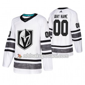 Vegas Golden Knights Dresy Personalizované Bílá 2019 NHL All-Star Adidas Authentic - Pánské